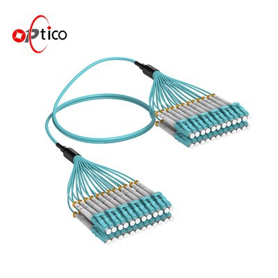 24F LC إلى LC الألياف البصرية الكابل OM3