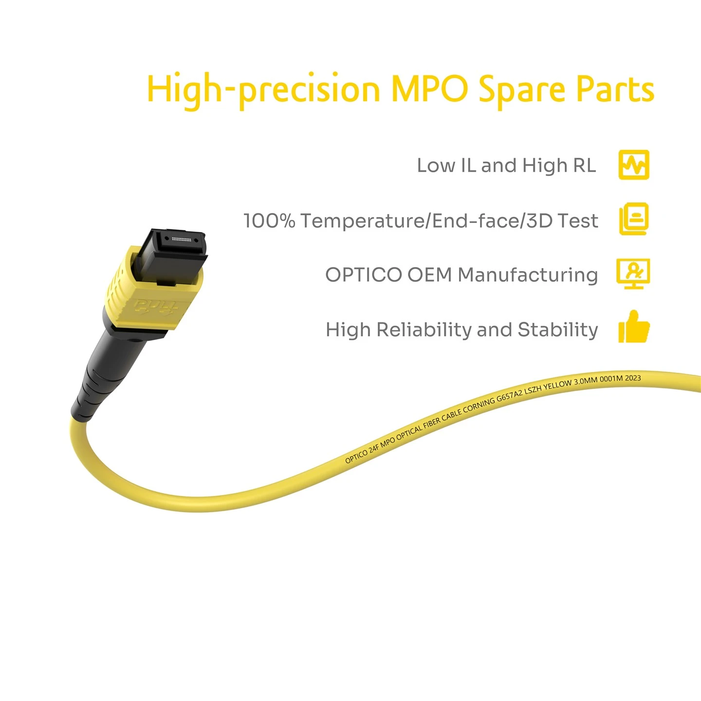24F MTP MPO Y Type Patchcord OS2 UPC