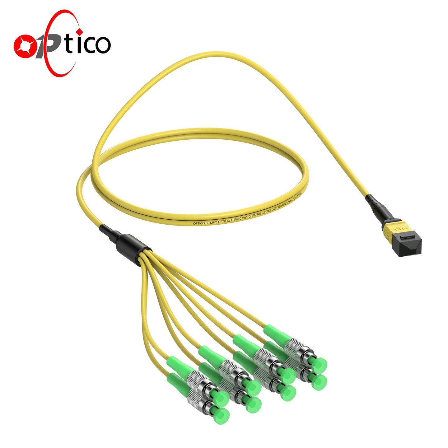 8F MTP MPO إلى FC Fan-Out Cable OS2 UPC