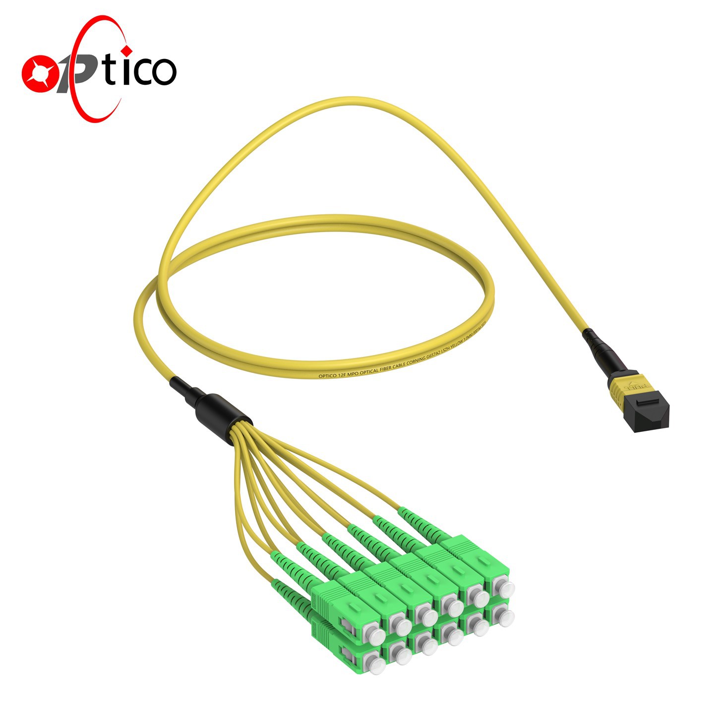 MTP MPO-SC الألياف البصرية MPO patchcord 12